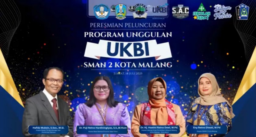 SMAN 2 Kota Malang Raih Apresiasi Giat UKBI Adaptif 2025 dari Badan Bahasa