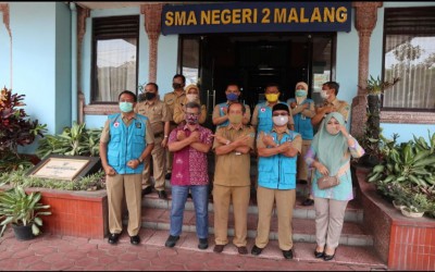 SMAN 2 Malang Menjadi Sekolah Rujukan Pembelajaran Tatap Muka di Kota Malang (Kunjungan SMPN 21 Malang)