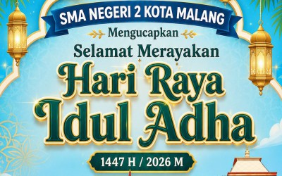 Semangat Berbagi di Hari Raya, SMAN 2 Kota Malang Sembelih 1 Sapi dan 11 Kambing Kurban